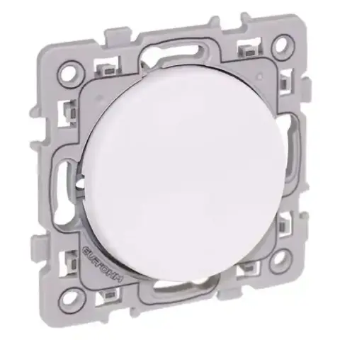 Bouton poussoir Square 1 poste - 10AX - 250V - Blanc - 60202