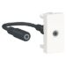 Schneider Prise mini jack Unica - 1 module - Blanc -NU343318