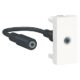 Schneider Prise mini jack Unica - 1 module - Blanc -NU343318