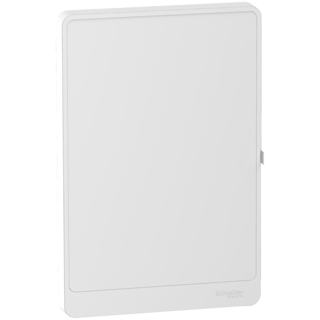 Porte Styl blanche pour tableau électrique 4 rangées 18 modules - SCHNEIDER Resi9 - R9H18424