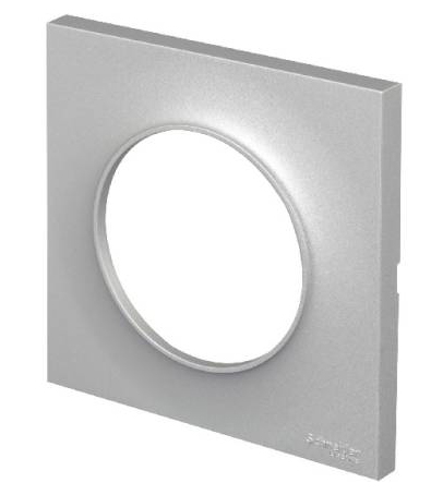 Plaque 1 poste - Aluminium - Odace Styl - S520702E