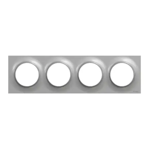 Plaque Quadruple horizontale / verticale 71mm - Aluminium - S520708E