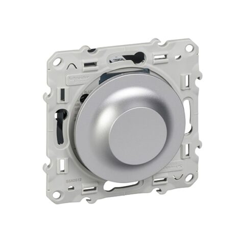 SCHNEIDER Odace Interrupteur variateur LED alu - S530512