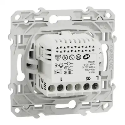 Wiser Odace - variateur rotatif LED - 2 fils - zigbee - anthracite - SCHS540513W