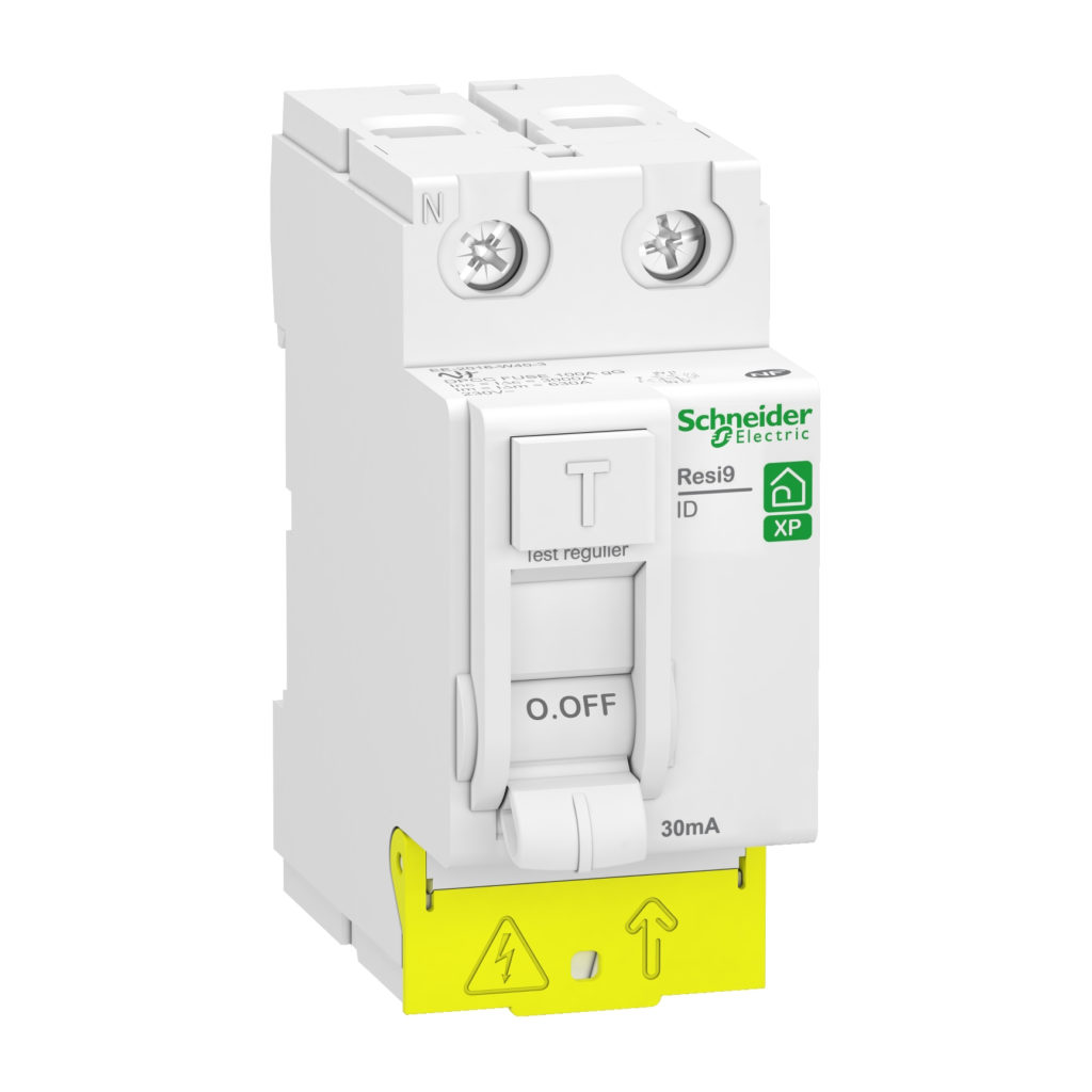 Interrupteur différentiel 40A 30mA type AC 230V - SCHNEIDER Resi9 XP - R9PRC240