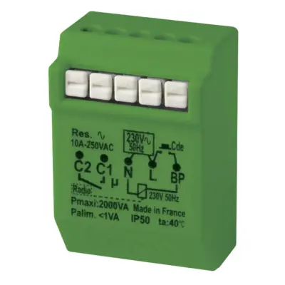 YOKIS Micromodule Radio pour volets roulants Encastré 500W - MVR500ERP