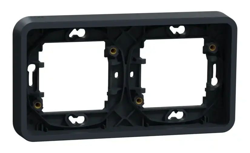 Cadre 2 postes horizontale IP55 IK08 - Encastré - Mureva - MUR34101