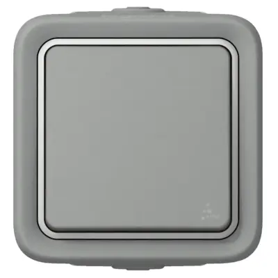 Interrupteur va et vient étanche complet gris IP55 LEGRAND Plexo - 069711