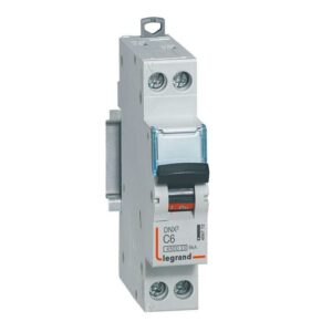 Disjoncteur DNX³ 4500 6A - 6kA - courbe C - 1 module - vis/vis - U+N 230V~ - Legrand - 406772