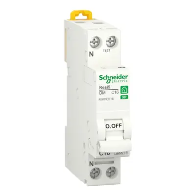 SCHNEIDER Disjoncteur 16A Ph+N courbe C 3kA 230V - R9PFC616