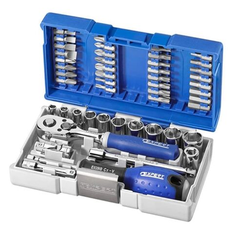 Coffret serrage-vissage 1/4'' ultra-compact 48 pièces - E030729
