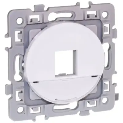 Plastron rj45 format keystone blanc - square - 60278