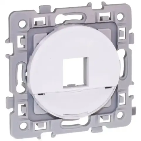 Plastron rj45 format keystone blanc - square - 60278