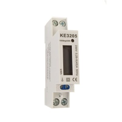 Compteur d'énergie Monophasé - 45A - Affichage LCD - KE3205