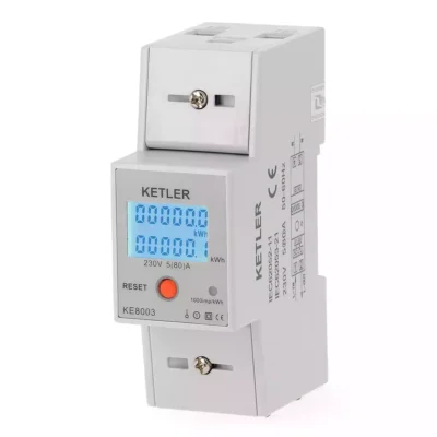 Compteurs électriques Monophasé - 80A - Affichage LCD - KE8003