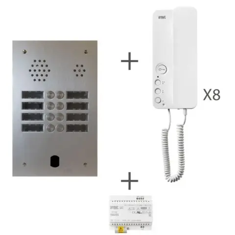 Interphones Kit audio 2 rangées de touches - URMET - KA83/208