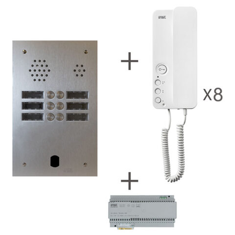 Interphones Kit audio 2 rangées de touches - URMET - KA83/208