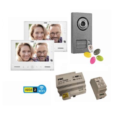 Kit vidéo Note 2 Wifi pour 2 familles - URMET - 1723/96