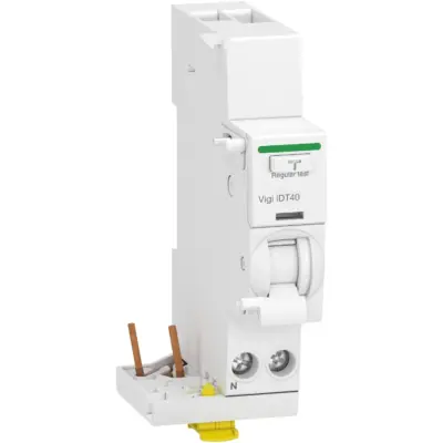Bloc différentiel 1P+N 25A 30mA - Vigi iDT40 - Type AC- A9Y62625