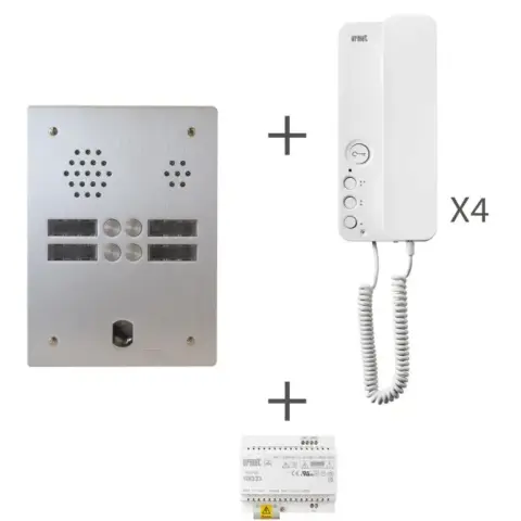 Interphones Kit audio 2 rangées de touches – URMET – KA83/204