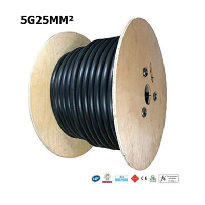 Cable électrique R2V-U-1000 5G25MM² – (prix au métre)