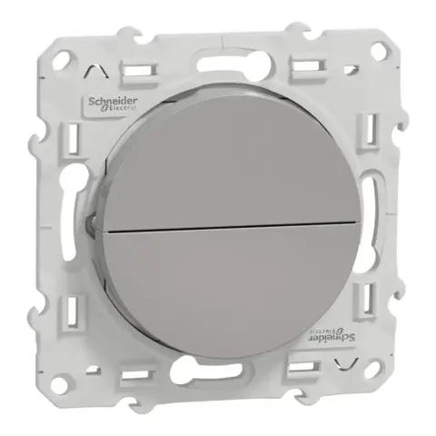 Prise 2P+T - Aluminium - A vis - Odace - S530039