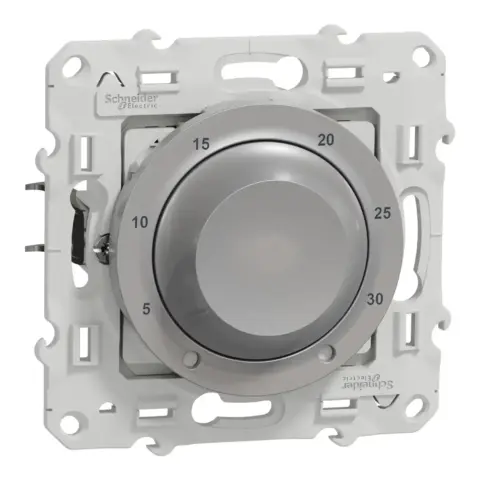 Prise 2P+T - Aluminium - A vis - Odace - S530039