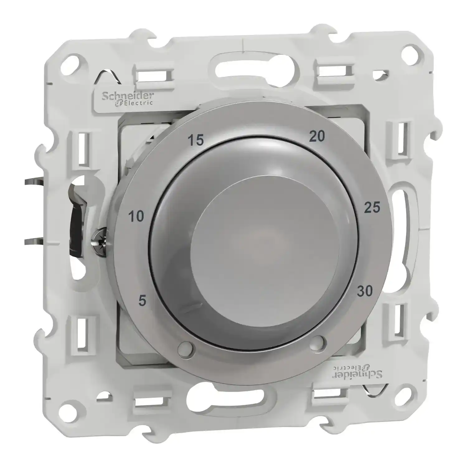 Prise 2P+T - Aluminium - A vis - Odace - S530039 Prise 2P+T - Aluminium - A vis - Odace - S530039