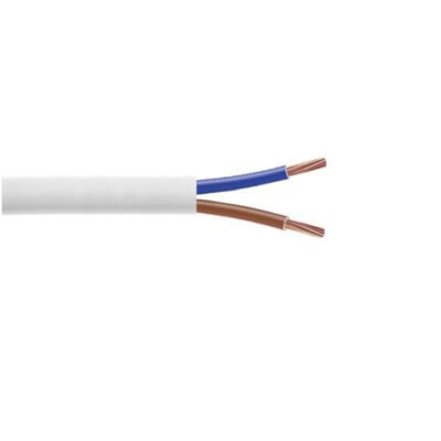 Câble électrique souple H05VV-F 2X0.75mm² – (100 mètres) BLANC