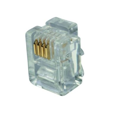Connecteur RJ09 CAT3 4 positions - 4 contacts UTP pour câble patch - MP09