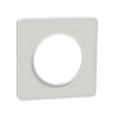 Odace Touch - plaque Translucide - blanc - 1 poste