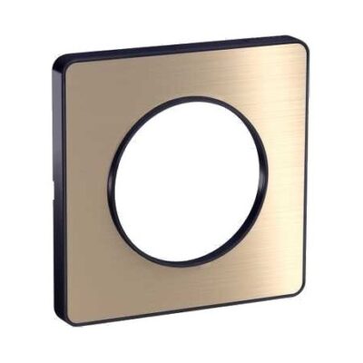 Plaque Bronze brossé avec liseré anthracite - Unique - Odace Touch - S540802L