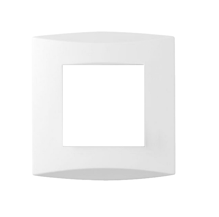 Plaque de finition simple Schneider Electric Unica Déco blanc