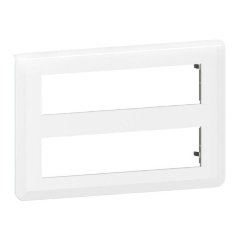 Plaque horizontale 2x8 modules blanc - LEGRAND Mosaic - 078837