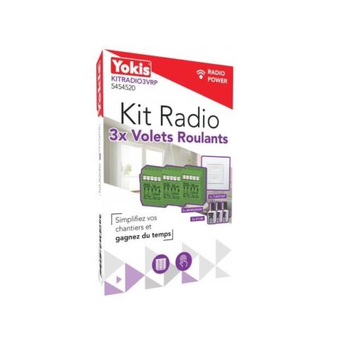 Kit radio centrale 3 x Volet Roulants - YOKIS - KITRADIO3VRP