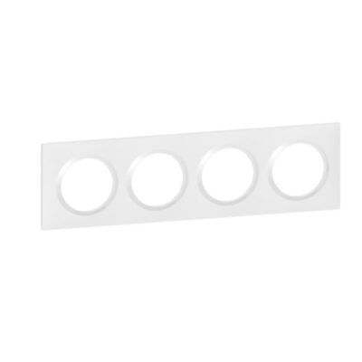 Plaque quadruple blanc - LEGRAND Dooxie - 600804