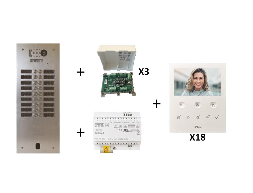 Kit vidéo préprogrammé 18 boutons - KV83/218