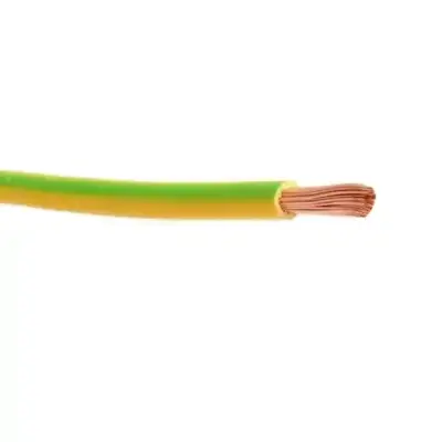 Fil électrique souple H07 V-K - 25 mm² - Coupe au mètre -Vert/Jaune - HO7VK25V/J