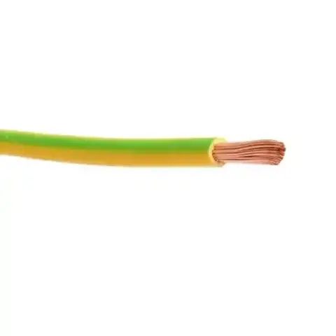 Fil électrique souple H07 V-K - 25 mm² - Coupe au mètre -Vert/Jaune - HO7VK25V/J