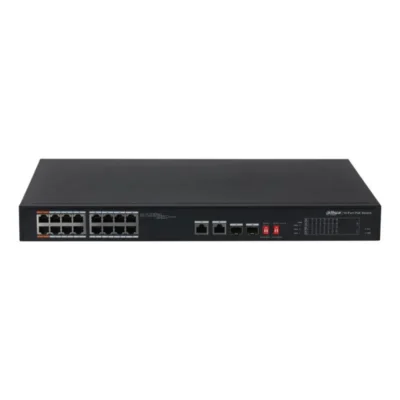 Switch réseau 16 Ports LAN 10/100M + 2 Ports 1000M + 2 Uplink Optique - 1.0.01.20.10593