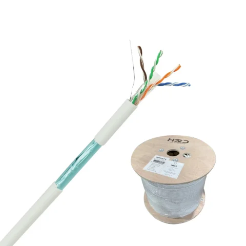 HsD - Câble monobrin - Cat6a F/FTP - 4 paires blanc LSZH Dca - 500m