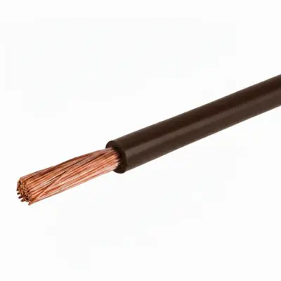 Fil électrique souple 1.5mm²- c100m - H07VK1.5 - marron