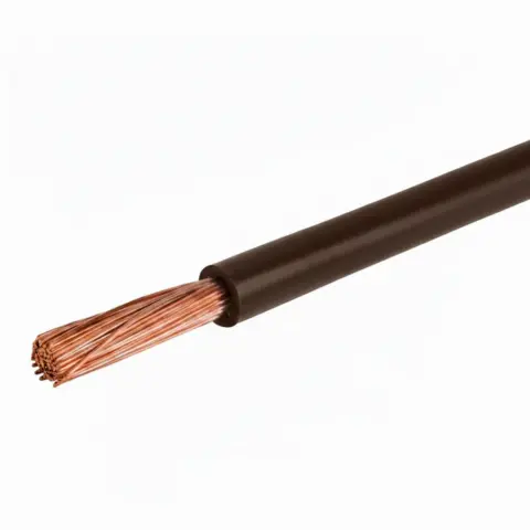 Fil électrique souple 1.5mm²- c100m - H07VK1.5 - marron