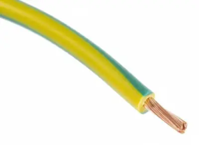 Fil électrique souple 10mm²- c100m – HO7VK10 - vert/jaune