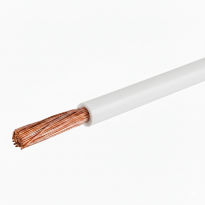 Fil électrique souple 1.5mm²- c100m - H07VK1.5 - blanc