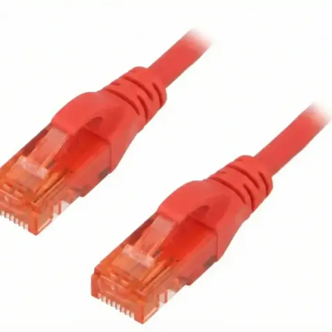 Cordon U/UTP 6 cordon CCA PVC rouge 1m 26AWG