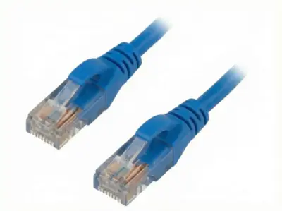 Cordon U/UTP 6 cordon CCA PVC bleu 2m 26AWG