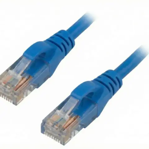 Cordon U/UTP 6 cordon CCA PVC bleu 2m 26AWG