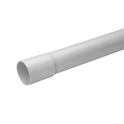 Mureva Tube - conduit rigide tulipé PVC gris - Ø40mm/3m - au mètre linéaire - IMT50640
