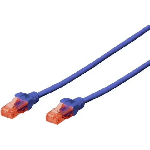 Cordon U/UTP 6 cordon CCA PVC bleu 2m 26AWG